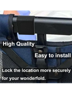 Clip Soporte PIAOLGYI para AirTag en Carro Wonderfold Negro 2