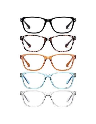 Gafas de Lectura SOCTICK Ojo de Gato Anti Luz Azul 5 Piezas