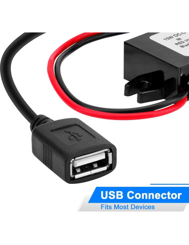 Convertidor Buck YELUFT 12V a 5V USB 3A Regulador DC