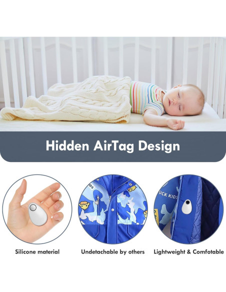 Soporte Airtag para Niños Luyuan - Funda Silicona 4 Pzs Soporte Airtag para Niños Luyuan - Funda Silicona 4 Pzs