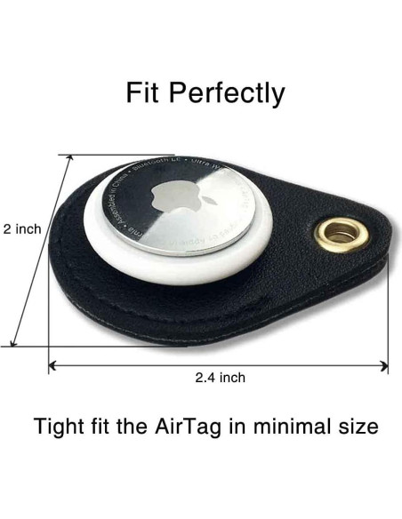 Soporte de Cuero para AirTag ThingsBag - Paquete de 2 Fundas Soporte de Cuero para AirTag ThingsBag - Paquete de 2 Fundas