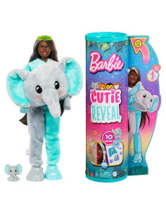 Muñeca Barbie Cutie Reveal Elefante - 10 Sorpresas Incluidas