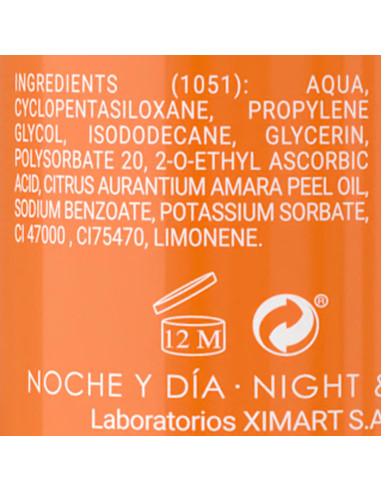 Limpiador Facial de Vitamina C Noche Y Dia 150mL Antienvejecimiento