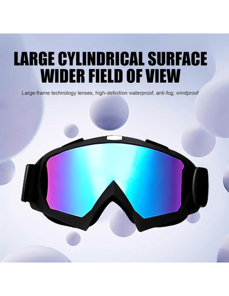 Gafas de Motocross Immoono 2 Pcs con Gaiter para Adultos Gafas de Motocross Immoono 2 Pcs con Gaiter para Adultos