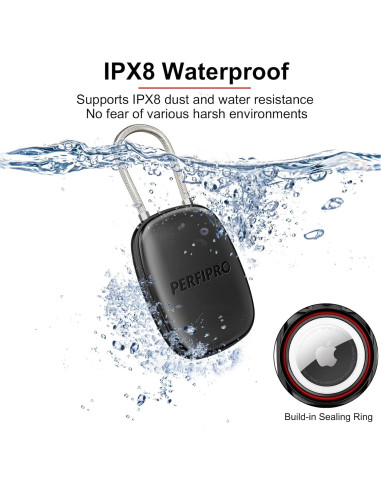 Soporte Impermeable para AirTag PerfiPro - Paquete de 4 Fundas