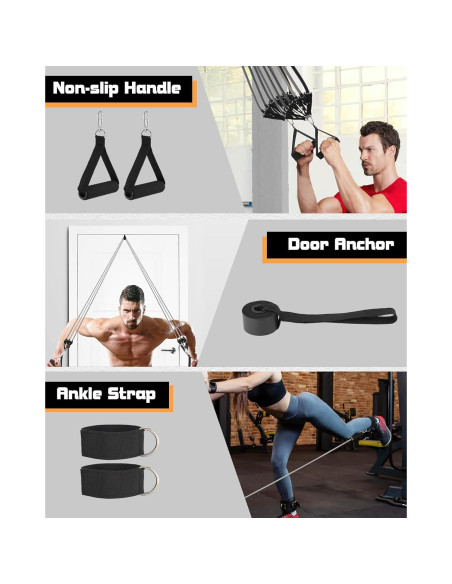 Bandas de Resistencia Fitense 270LBS - 6 Piezas para Entrenamiento Bandas de Resistencia Fitense 270LBS - 6 Piezas para Entrenamiento