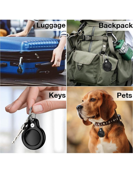 Sujetadores de Llave Impermeables SZJCLTD para AirTag - Paquete de 4 Sujetadores de Llave Impermeables SZJCLTD para AirTag - Paquete de 4