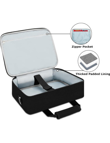 Funda para Proyector Doksmeria Negra 35.6x27.2x10.2cm