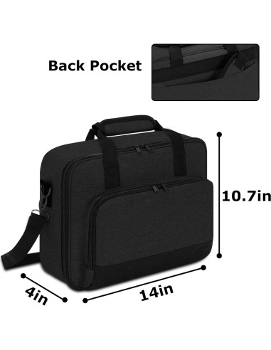 Funda para Proyector Doksmeria Negra 35.6x27.2x10.2cm