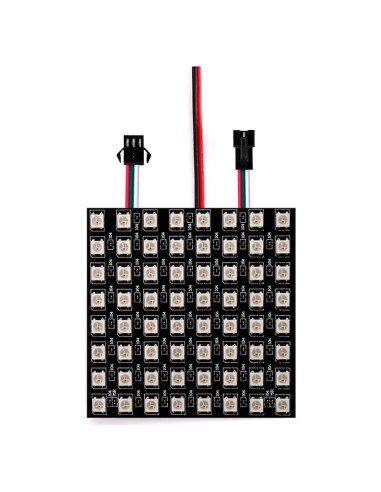 Módulo Matriz LED WS2812B 8x8 Píxeles RGB Controlable