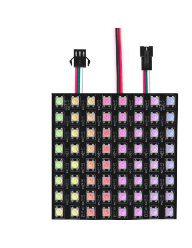 Módulo Matriz LED WS2812B 8x8 Píxeles RGB Controlable