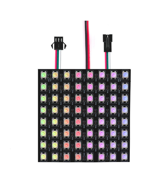 Módulo Matriz LED WS2812B 8x8 Píxeles RGB Controlable Módulo Matriz LED WS2812B 8x8 Píxeles RGB Controlable