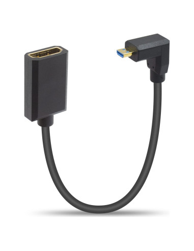 Cable HDMI a Micro HDMI 8K Duttek 30cm Angulado 90