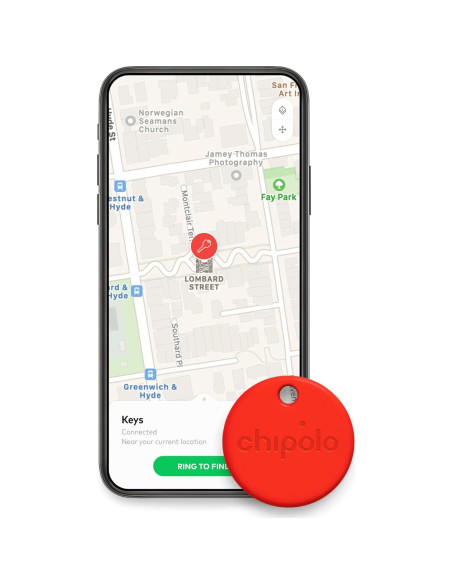 Chipolo ONE - Localizador Bluetooth de Llaves Rojo, 60m Chipolo ONE - Localizador Bluetooth de Llaves Rojo, 60m