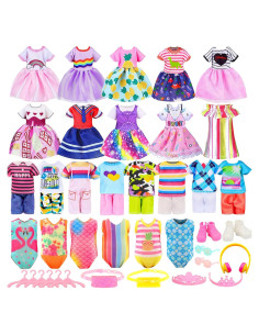 30 Piezas Ropa de Muñeca Joyfun para 13.46-15.24 cm