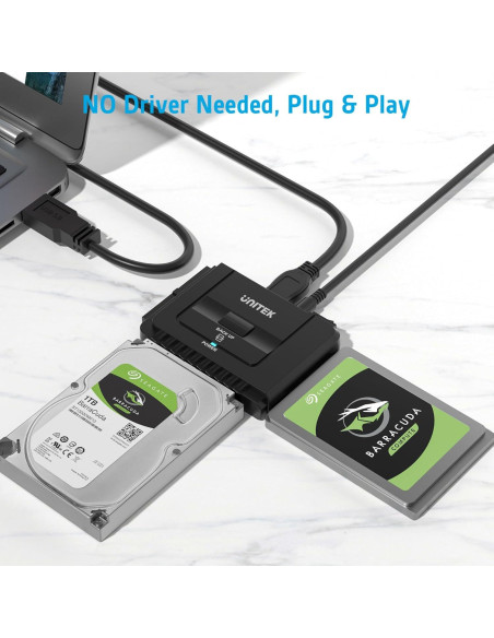 Adaptador Externo USB 3.0 a IDE/SATA Unitek Y-3322 2.5/3.5" Adaptador Externo USB 3.0 a IDE/SATA Unitek Y-3322 2.5/3.5"