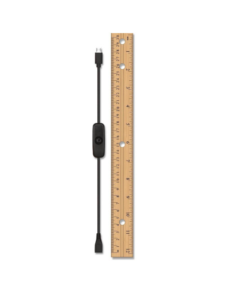 Cable USB 2.0 Micro USB HomeSpot 28 cm con interruptor Cable USB 2.0 Micro USB HomeSpot 28 cm con interruptor