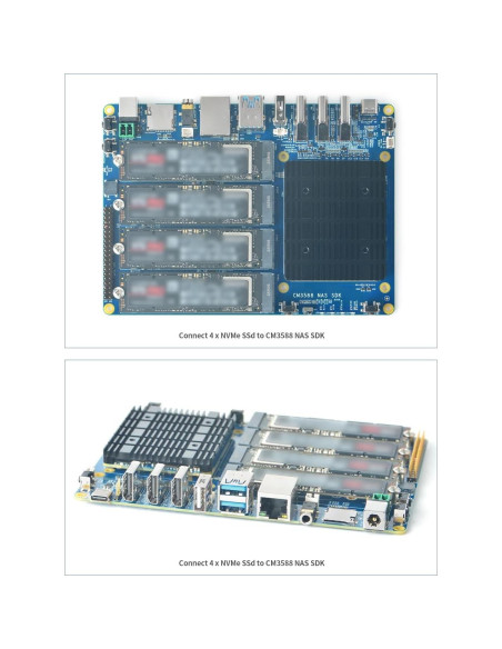 WayPonDEV Kit NAS CM3588 Plus 16GB RAM 8K Video 4x NVMe WayPonDEV Kit NAS CM3588 Plus 16GB RAM 8K Video 4x NVMe