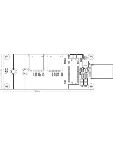 Adaptador M.2 a USB 3.0 EXVIST 5G LTE con ranura SIM