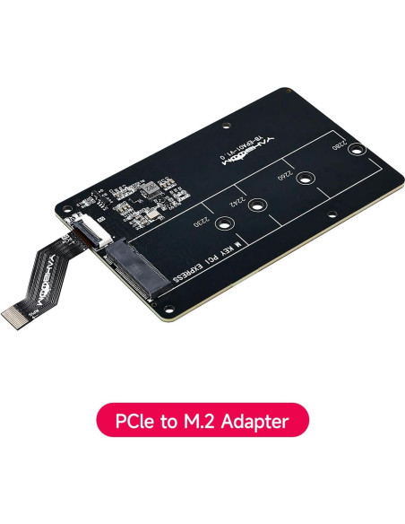 Adaptador Yahboom PCIe a M.2 para Raspberry Pi 5 - Soporta SSD 2230-2280 Adaptador Yahboom PCIe a M.2 para Raspberry Pi 5 - Soporta SSD 2230-2280