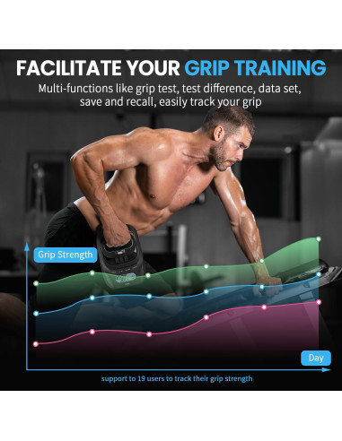 Tester de Fuerza de Agarre Digital TIPRE 180kg Ajustable
