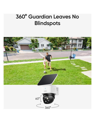 Cámara de Seguridad Eufy SoloCam S340 Solar 3K con HomeBase 3