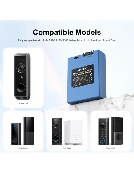 Batería Recargable NASTIMA 10500mAh para eufy S330 S230 E330 Batería Recargable NASTIMA 10500mAh para eufy S330 S230 E330