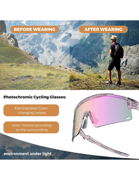 Gafas de Ciclismo ROCKBROS UV Protección Viento Arena Gafas de Ciclismo ROCKBROS UV Protección Viento Arena