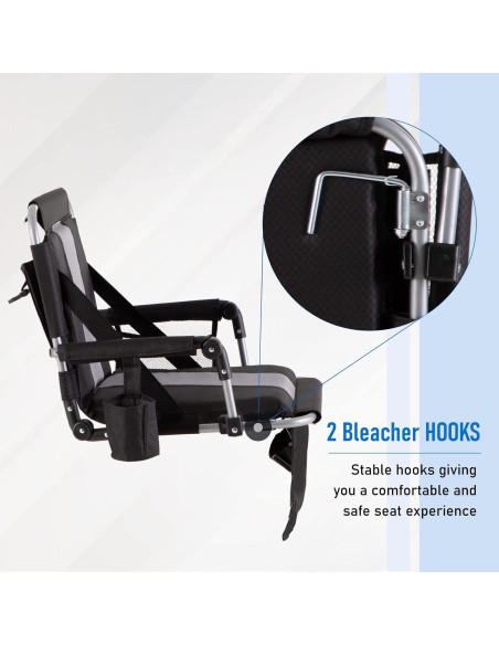 Asiento de Estadio Plegable GREEN PARTY con Reposabrazos y Portavasos Asiento de Estadio Plegable GREEN PARTY con Reposabrazos y Portavasos