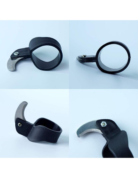 Cuchillo de Dedo de Seguridad TOGRAND 2Pcs 2cm Negro Cuchillo de Dedo de Seguridad TOGRAND 2Pcs 2cm Negro