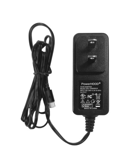 Adaptador AC/DC USB-C 5V PowerHOOD para Eufy eufyCam Adaptador AC/DC USB-C 5V PowerHOOD para Eufy eufyCam