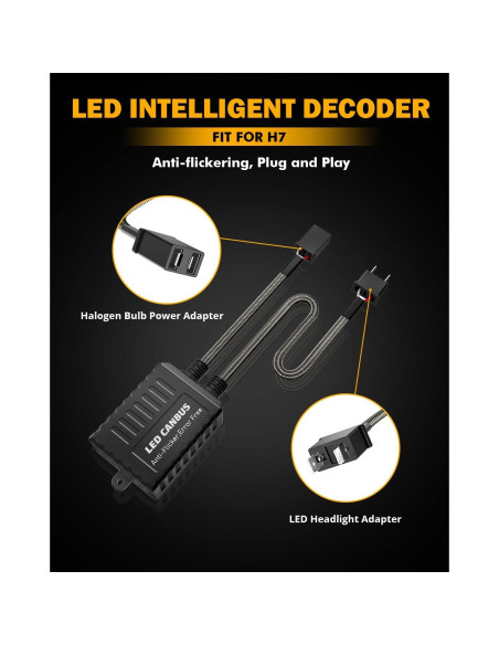 Decodificador Canbus Auxbeam C20 H7 para Luces de Niebla Decodificador Canbus Auxbeam C20 H7 para Luces de Niebla