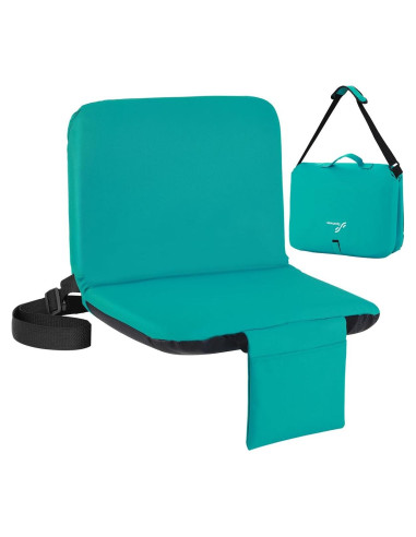 Asiento de Estadio Sportneer Plegable con Respaldo y Cojín