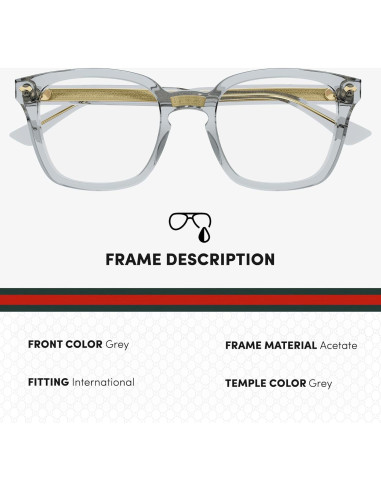 Gafas de Sol Gucci GG0184O Cuadradas con Kit de Lujo