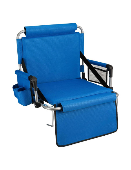Asiento de Graderío Plegable Alpcour Azul Real - Acolchado y Portátil Asiento de Graderío Plegable Alpcour Azul Real - Acolchado y Portátil