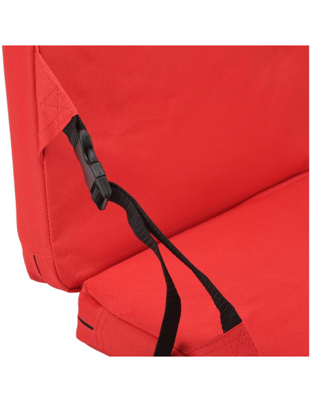 Cojín de Asiento Plegable Diydeg para Estadio Rojo con Respaldo Cojín de Asiento Plegable Diydeg para Estadio Rojo con Respaldo