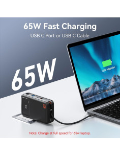 Banco de Energía 10,000mAh C-Smartlink con Enchufe AC 65W 2