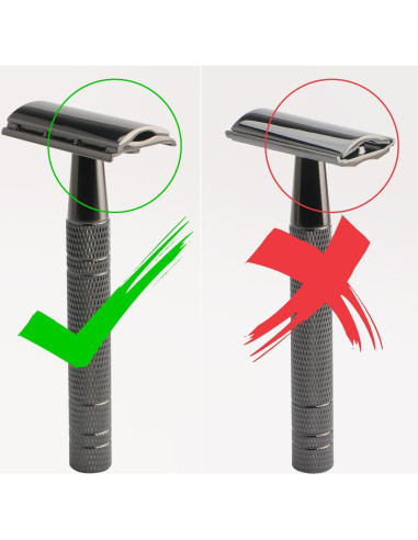 Maquinilla de Seguridad BULIMICA Negra Mate con 10 Cuchillas