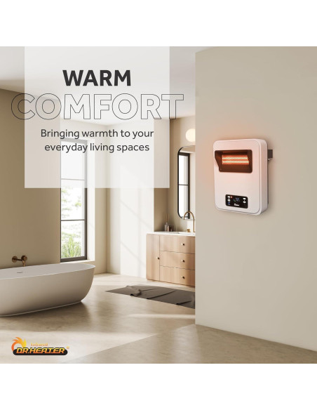Calentador Eléctrico de Pared Dr. Infrared 1500W con WiFi Calentador Eléctrico de Pared Dr. Infrared 1500W con WiFi