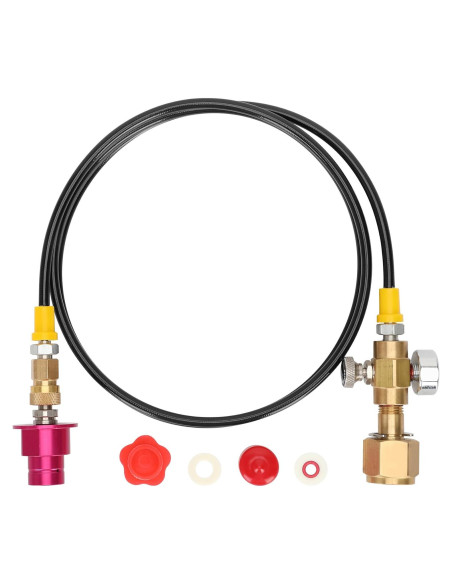 Adaptador de Conector Rápido CO2 Hosile con Manómetro y Válvula Adaptador de Conector Rápido CO2 Hosile con Manómetro y Válvula