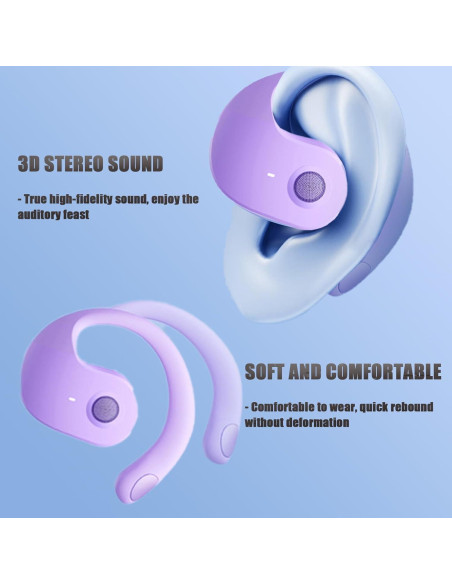 Auriculares Inalámbricos Bluetooth 5.4 ANEFOSE OWS Negro Auriculares Inalámbricos Bluetooth 5.4 ANEFOSE OWS Negro