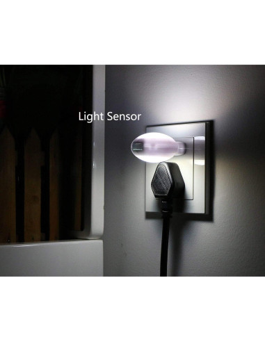 Paquete de 4 Luces Nocturnas LED Omeet con Sensor de Luz 0.7W
