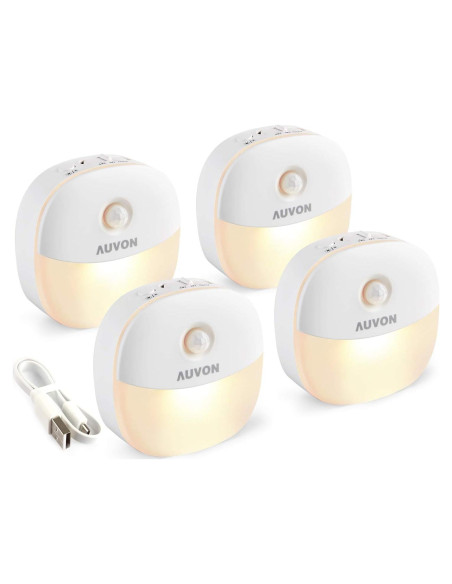 Luz Nocturna Recargable AUVON Mini con Sensor de Movimiento Luz Nocturna Recargable AUVON Mini con Sensor de Movimiento