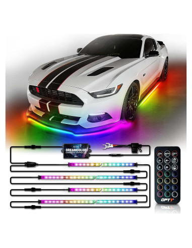 Kit de Luces LED RGBIC OPT7 Aura DreamColor 4 Tiras 12V