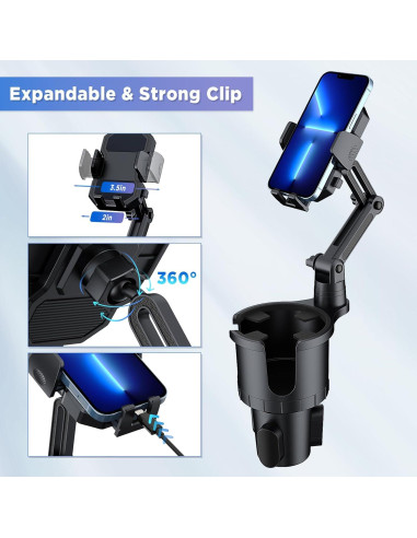Soporte para Taza y Teléfono OUTXE Ajustable Universal Auto