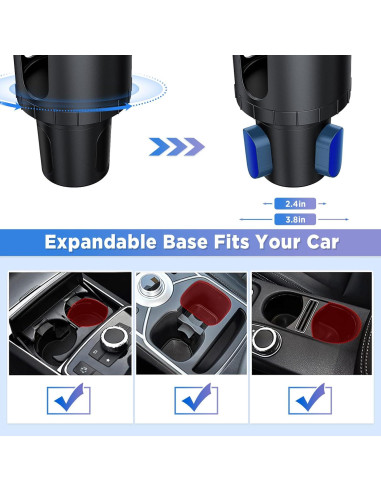 Soporte para Taza y Teléfono OUTXE Ajustable Universal Auto