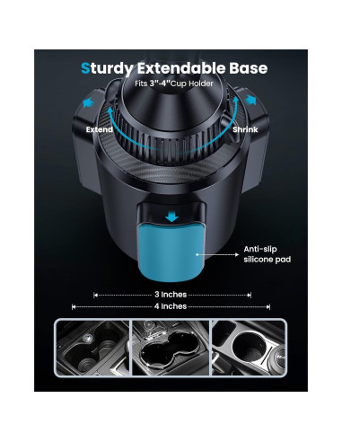 Cargador Inalámbrico para Auto APPS2Car 15W Doble Bobina