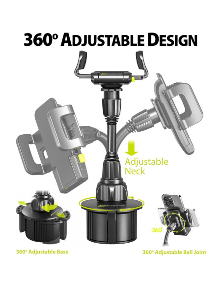 Soporte de Taza para Teléfono Bracketron TekGrip - Ajustable 360 Soporte de Taza para Teléfono Bracketron TekGrip - Ajustable 360