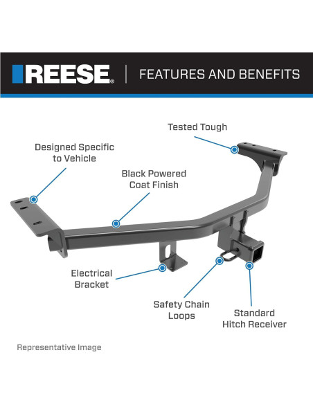 Enganche de Remolque Reese 44650 Clase 3 para Jeep Grand Cherokee Enganche de Remolque Reese 44650 Clase 3 para Jeep Grand Cherokee