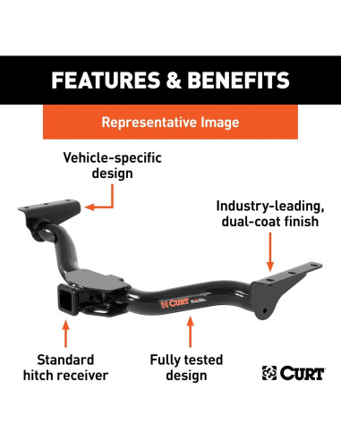 Enganche de Remolque CURT 13269 Clase 3 para Jeep Renegade